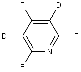 2,4,6-trifluoropyridine-3,5-d2 Struktur