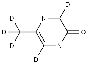 5-(methyl-d3)pyrazin-2(1H)-one-3,6-d2 Struktur