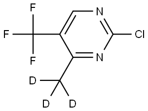 2-chloro-4-(methyl-d3)-5-(trifluoromethyl)pyrimidine Struktur