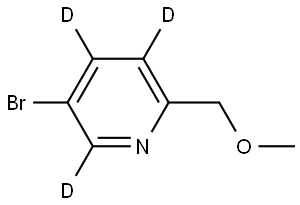 5-bromo-2-(methoxymethyl)pyridine-3,4,6-d3 Struktur