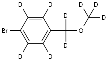 1-bromo-4-((methoxy-d3)methyl-d2)benzene-2,3,5,6-d4 Struktur