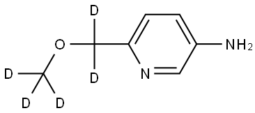 6-((methoxy-d3)methyl-d2)pyridin-3-amine Struktur