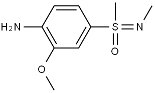 4-(N,S-Dimethylsulfonimidoyl)-2-methoxyaniline Struktur