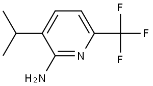 3-Isopropyl-6-(trifluoromethyl)pyridin-2-amine Struktur