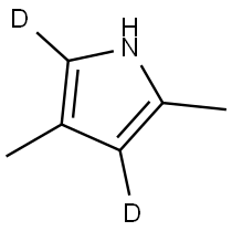 2,4-dimethyl-1H-pyrrole-3,5-d2 Struktur