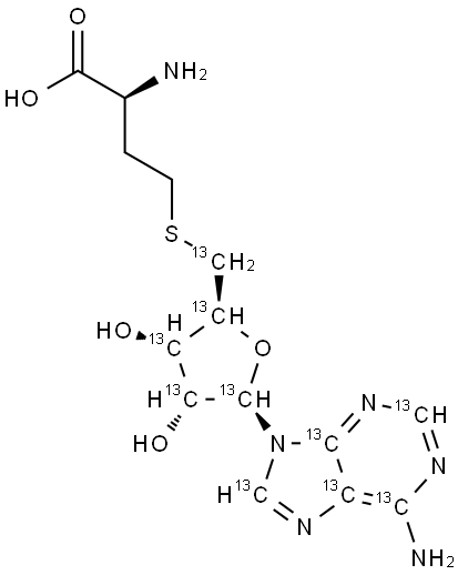 S-ADENOSYL-L-HOMOCYSTEINE (ADENOSINE-13C10, 98%) 95% CHEMICAL PURITY Struktur