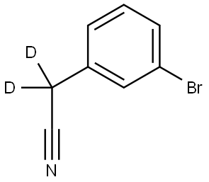 2-(3-bromophenyl)acetonitrile-d2 Struktur