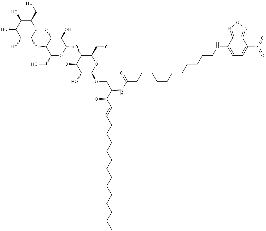 N-Dodecanoyl-NBD-ceraMide trihexoside Struktur