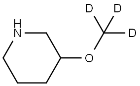 3-(methoxy-d3)piperidine Struktur