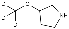 3-(methoxy-d3)pyrrolidine Struktur