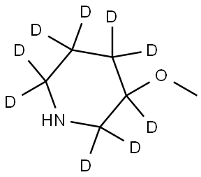 3-methoxypiperidine-2,2,3,4,4,5,5,6,6-d9 Struktur