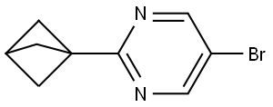 2-(bicyclo[1.1.1]pentan-1-yl)-5-bromopyrimidine Struktur