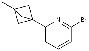 2-bromo-6-(3-methylbicyclo[1.1.1]pentan-1-yl)pyridine Struktur