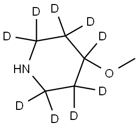 4-methoxypiperidine-2,2,3,3,4,5,5,6,6-d9 Struktur