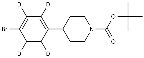 tert-butyl 4-(4-bromophenyl-2,3,5,6-d4)piperidine-1-carboxylate Struktur