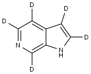 1H-pyrrolo[2,3-c]pyridine-2,3,4,5,7-d5 Struktur