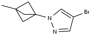 4-bromo-1-(3-methylbicyclo[1.1.1]pentan-1-yl)-1H-pyrazole Struktur