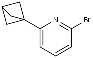 2-(bicyclo[1.1.1]pentan-1-yl)-6-bromopyridine Struktur