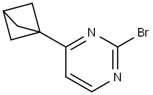 4-(bicyclo[1.1.1]pentan-1-yl)-2-bromopyrimidine Struktur