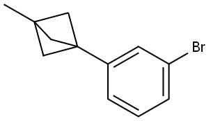 1-(3-bromophenyl)-3-methylbicyclo[1.1.1]pentane Struktur