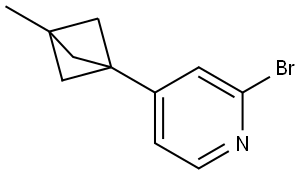 2-bromo-4-(3-methylbicyclo[1.1.1]pentan-1-yl)pyridine Struktur