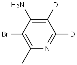 3-bromo-2-methylpyridin-5,6-d2-4-amine Struktur