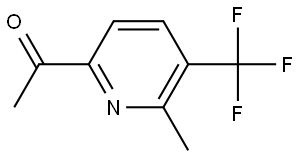 Ethanone, 1-[6-methyl-5-(trifluoromethyl)-2-pyridinyl]- Struktur