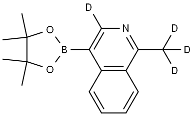 1-(methyl-d3)-4-(4,4,5,5-tetramethyl-1,3,2-dioxaborolan-2-yl)isoquinoline-3-d Struktur