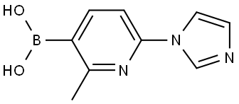 (6-(1H-imidazol-1-yl)-2-methylpyridin-3-yl)boronic acid Struktur