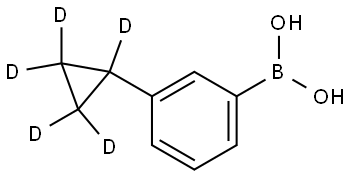 (3-(cyclopropyl-d5)phenyl)boronic acid Struktur