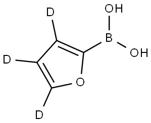 (furan-2-yl-d3)boronic acid Struktur