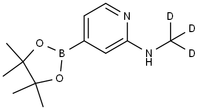 N-(methyl-d3)-4-(4,4,5,5-tetramethyl-1,3,2-dioxaborolan-2-yl)pyridin-2-amine Struktur