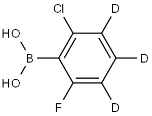 (2-chloro-6-fluorophenyl-3,4,5-d3)boronic acid Struktur