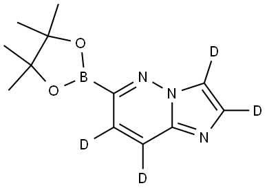 6-(4,4,5,5-tetramethyl-1,3,2-dioxaborolan-2-yl)imidazo[1,2-b]pyridazine-2,3,7,8-d4 Struktur