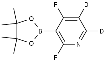 2,4-difluoro-3-(4,4,5,5-tetramethyl-1,3,2-dioxaborolan-2-yl)pyridine-5,6-d2 Struktur