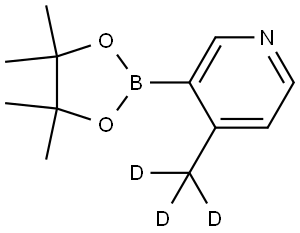 4-(methyl-d3)-3-(4,4,5,5-tetramethyl-1,3,2-dioxaborolan-2-yl)pyridine Struktur