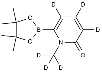 1-(methyl-d3)-6-(4,4,5,5-tetramethyl-1,3,2-dioxaborolan-2-yl)pyridin-2(1H)-one-3,4,5-d3 Struktur