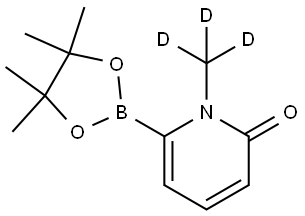 1-(methyl-d3)-6-(4,4,5,5-tetramethyl-1,3,2-dioxaborolan-2-yl)pyridin-2(1H)-one Struktur