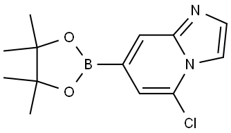 5-chloro-7-(4,4,5,5-tetramethyl-1,3,2-dioxaborolan-2-yl)imidazo[1,2-a]pyridine Struktur