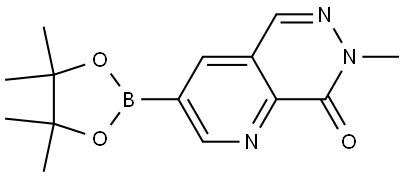 7-methyl-3-(4,4,5,5-tetramethyl-1,3,2-dioxaborolan-2-yl)pyrido[2,3-d]pyridazin-8(7H)-one Struktur