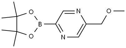 2-(methoxymethyl)-5-(4,4,5,5-tetramethyl-1,3,2-dioxaborolan-2-yl)pyrazine Struktur