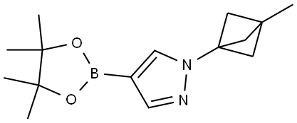 1-(3-methylbicyclo[1.1.1]pentan-1-yl)-4-(4,4,5,5-tetramethyl-1,3,2-dioxaborolan-2-yl)-1H-pyrazole Struktur