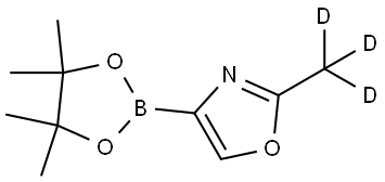 2-(methyl-d3)-4-(4,4,5,5-tetramethyl-1,3,2-dioxaborolan-2-yl)oxazole Struktur