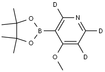 4-methoxy-3-(4,4,5,5-tetramethyl-1,3,2-dioxaborolan-2-yl)pyridine-2,5,6-d3 Struktur