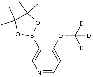 4-(methoxy-d3)-3-(4,4,5,5-tetramethyl-1,3,2-dioxaborolan-2-yl)pyridine Struktur