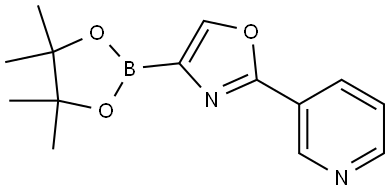 2-(pyridin-3-yl)-4-(4,4,5,5-tetramethyl-1,3,2-dioxaborolan-2-yl)oxazole Struktur