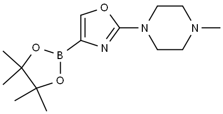 2-(4-methylpiperazin-1-yl)-4-(4,4,5,5-tetramethyl-1,3,2-dioxaborolan-2-yl)oxazole Struktur