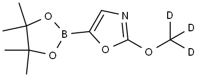 2-(methoxy-d3)-5-(4,4,5,5-tetramethyl-1,3,2-dioxaborolan-2-yl)oxazole Struktur