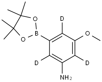 3-methoxy-5-(4,4,5,5-tetramethyl-1,3,2-dioxaborolan-2-yl)benzen-2,4,6-d3-amine Struktur