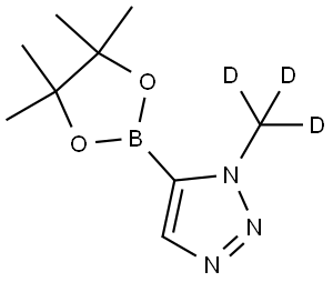 1-(methyl-d3)-5-(4,4,5,5-tetramethyl-1,3,2-dioxaborolan-2-yl)-1H-1,2,3-triazole Struktur